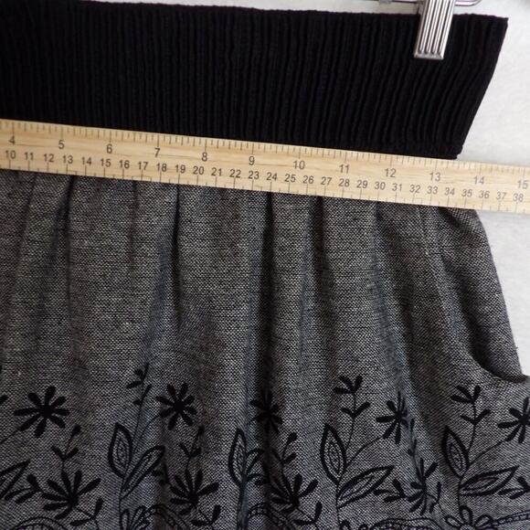 Joe Benbasset Mini Skirt Womens Size XS Floral Layered Tulle Hem Embroidered - Picture 6 of 7